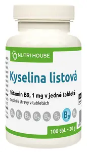 Nutri House Kyselina listová - Folacin (vit. B9) 100 tbl.